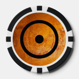 Fichas De Póquer Piedra de bruja geomántica