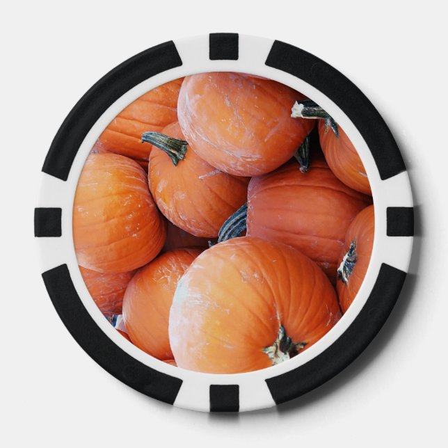Fichas De Póquer Pila de calabaza de caída (Anverso)