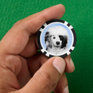 Fichas De Póquer Pintura de perro de agua portuguesa - Arte origina