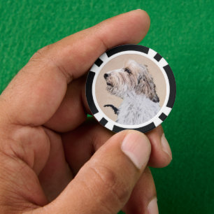 Fichas De Póquer Pintura Petit Basset Griffon Vendéen - Arte de per