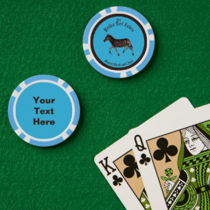 Fichas De Póquer Placas de papel de pub en inglés Polka Dot Zebra