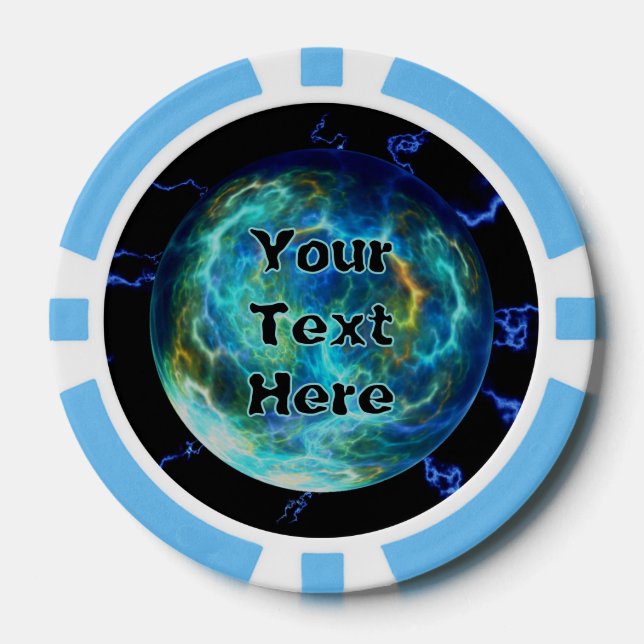 Fichas De Póquer Plasma Electric (Anverso)