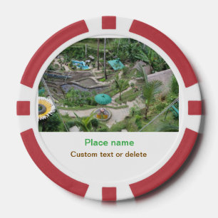 Fichas De Póquer playa de agua océano playa añadir nombre de sitio 