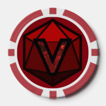 PLAZOS - Chip de póker del equipo rojo