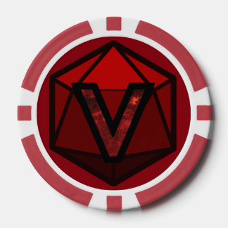 Fichas De Póquer PLAZOS - Chip de póker del equipo rojo