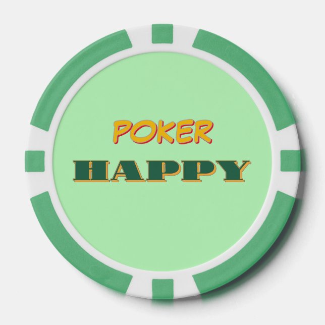 Fichas De Póquer Poker Happy Green (Anverso)
