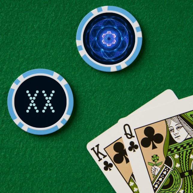 Fichas De Póquer Radiación de Cherenkov (Mesa de Poker (Doble))