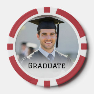 Fichas De Póquer Recuerdo de foto de graduación personalizada regal