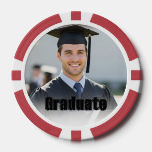 Fichas De Póquer Recuerdo de foto de graduación personalizada regal