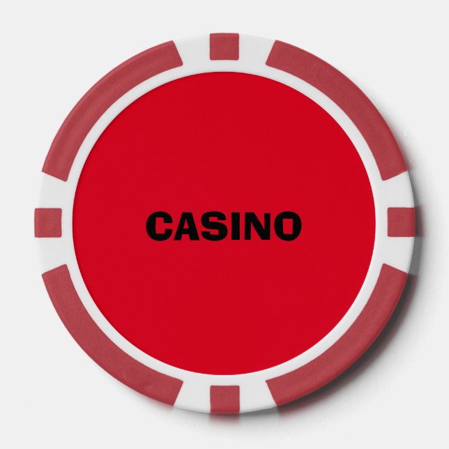 FICHAS DE PÓQUER RED CASINO 500 BLANCO POKER GANA CALIENTE (Anverso)