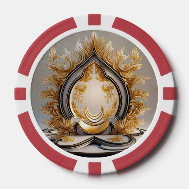 Fichas De Póquer "Refugio pacífico y consciente" (Anverso)