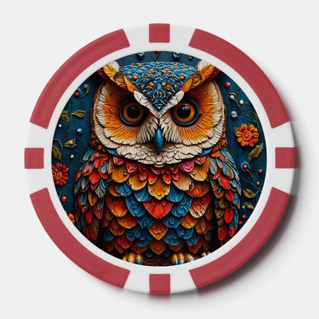 Fichas De Póquer Regalo Artístico con Estilo de Casino para Fans de (Anverso)