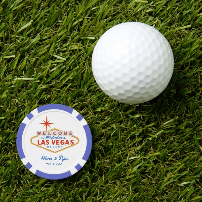 Fichas De Póquer Regalo de golf Las Vegas Wedding Favor Groomsmen (Marcador de pelotas de golf)