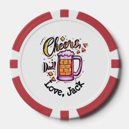 Fichas De Póquer Regalo del Día del Padre Personalizado de los Niño