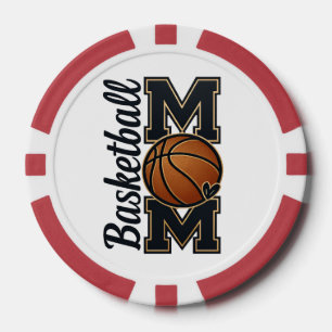 Fichas De Póquer Regalo Deportivo para Mamá de Baloncesto Día de Pa