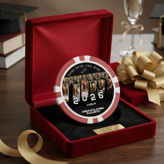 Fichas De Póquer Regalo Divertido Foto Personalizada Graduación