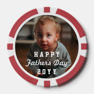 Fichas De Póquer Regalos únicos del Día del Padre con foto personal