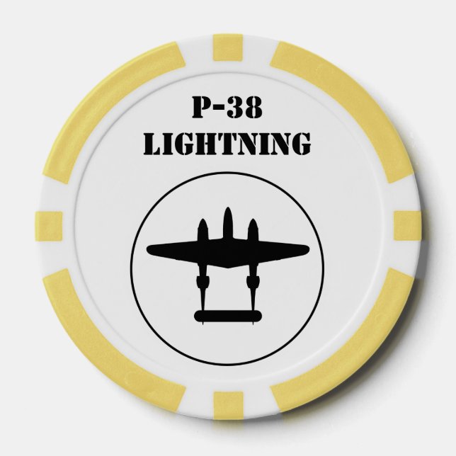 Fichas De Póquer Relámpago P-38 (Anverso)