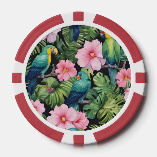 Fichas De Póquer Reproducción de Sakura Blossom Pattern (Anverso)