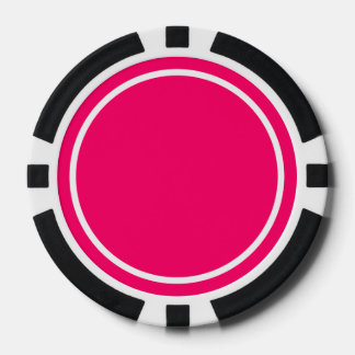 Fichas De Póquer Rosa caliente