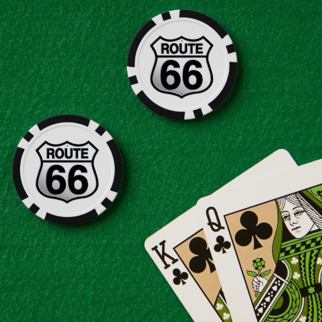 Fichas De Póquer Ruta 66 (Mesa de Poker (Doble))