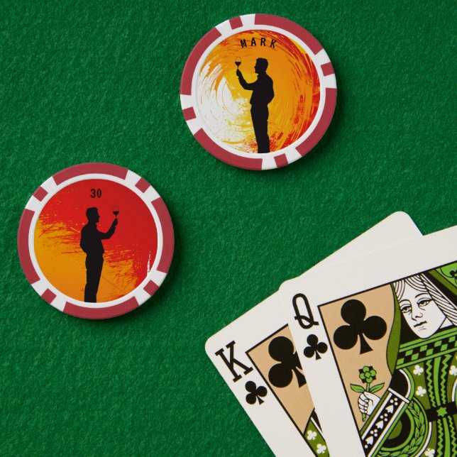 Fichas De Póquer Saludos A Otro Año (Hombres) (Mesa de Poker (Doble))