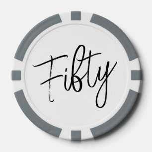 Fichas De Póquer Script Cumpleaños 50