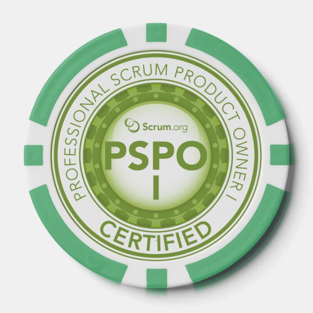 Fichas De Póquer Scrum.org Chip de póker certificado por PSPO (Anverso)