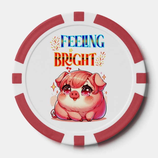Fichas De Póquer Sentirse brillante (Anverso)