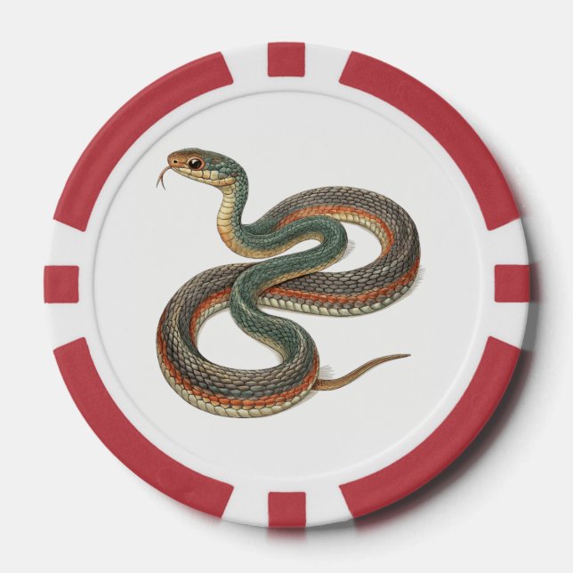 Fichas De Póquer Serpiente (Anverso)