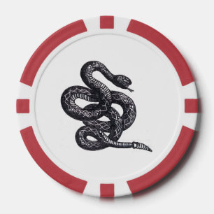 Fichas De Póquer Serpiente Crotalus Cascavella (Víbora de Pozo Vene