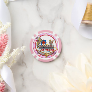 Fichas De Póquer Signo de bienvenida de Las Vegas