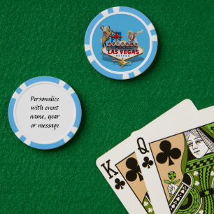 Fichas De Póquer Signo de bienvenida de Las Vegas
