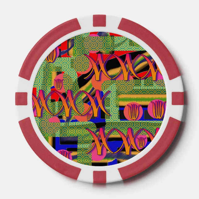 Fichas De Póquer Símbolos del arcoiris (Anverso)