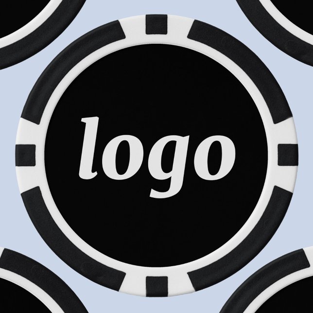 Fichas De Póquer Simple Logo Business Promotional Branding (Simple logo business branding promotional poker chip)