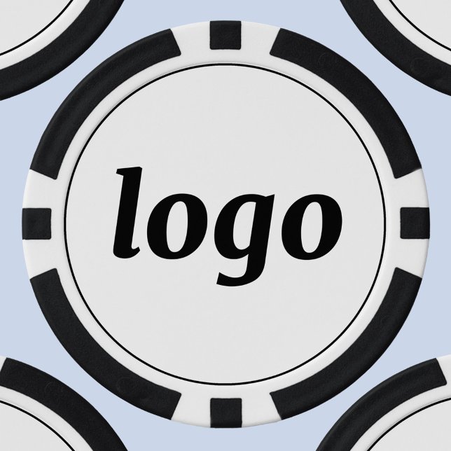 Fichas De Póquer Simple Logo Business Promotional Branding (Simple logo business branding promotional poker chip)