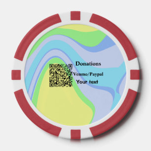 Fichas De Póquer Simple y mínimo añadir donaciones de código de bar