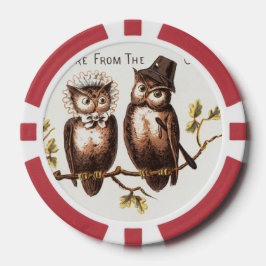 Fichas De Póquer Somos del País Lechuza: Arte cromolitográfico