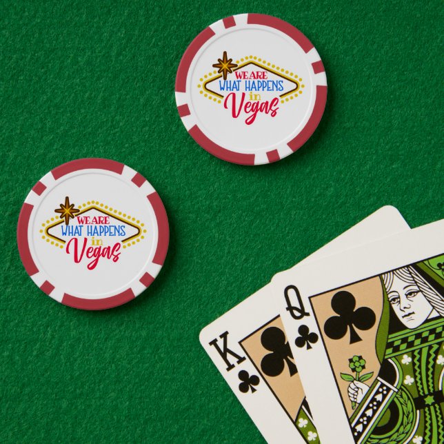 Fichas De Póquer Somos Lo Que Pasa En Las Vegas (Mesa de Poker (Doble))