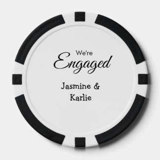 Fichas De Póquer Somos pareja comprometida nombre romántico elegant