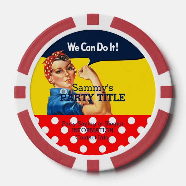 Fichas De Póquer Son tus Personalizados Rosie Chips las que persona (Anverso)