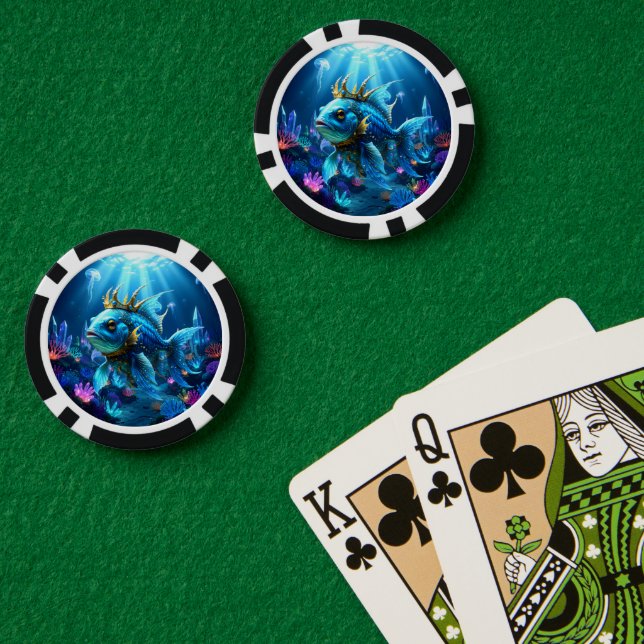 Fichas De Póquer Su Real Pecesidad  (Mesa de Poker (Doble))