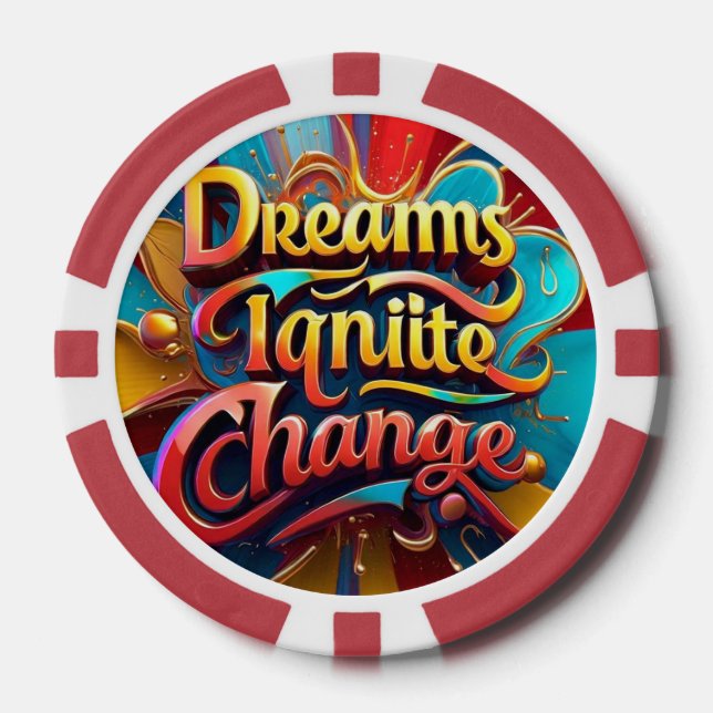 Fichas De Póquer "Sueños a la realidad" (Anverso)