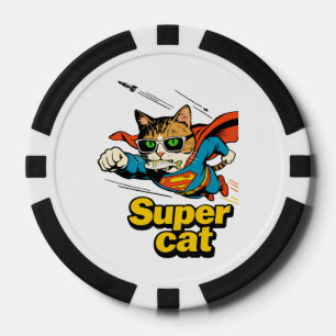 Fichas De Póquer Super Gato Vuela con Pescado 