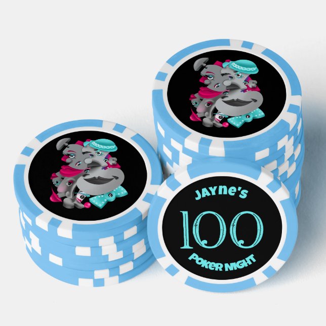 Fichas De Póquer Surreal Puzzle Faces Poker Chip (Pila)