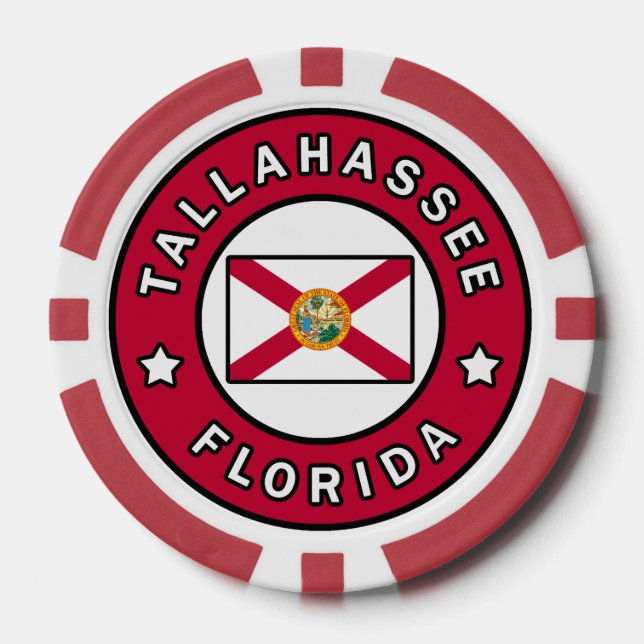 Fichas De Póquer Tallahassee Florida (Anverso)