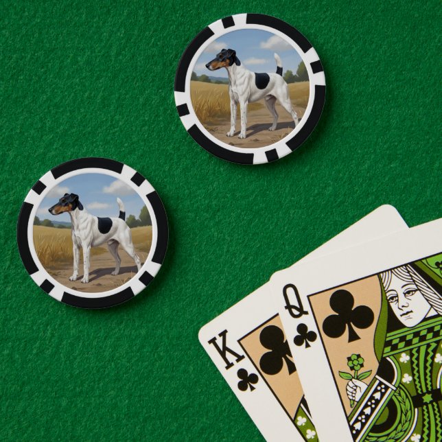 Fichas De Póquer Terrier de Fox Liso (Mesa de Poker (Doble))
