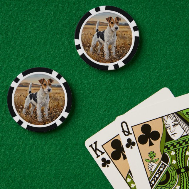 Fichas De Póquer Terrier de zorro (Mesa de Poker (Doble))