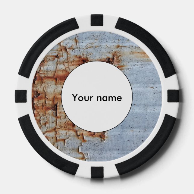 Fichas De Póquer Textura de pintura de pelado (Anverso)