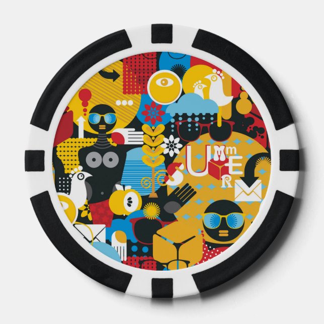 Fichas De Póquer Tiempo de verano (Anverso)